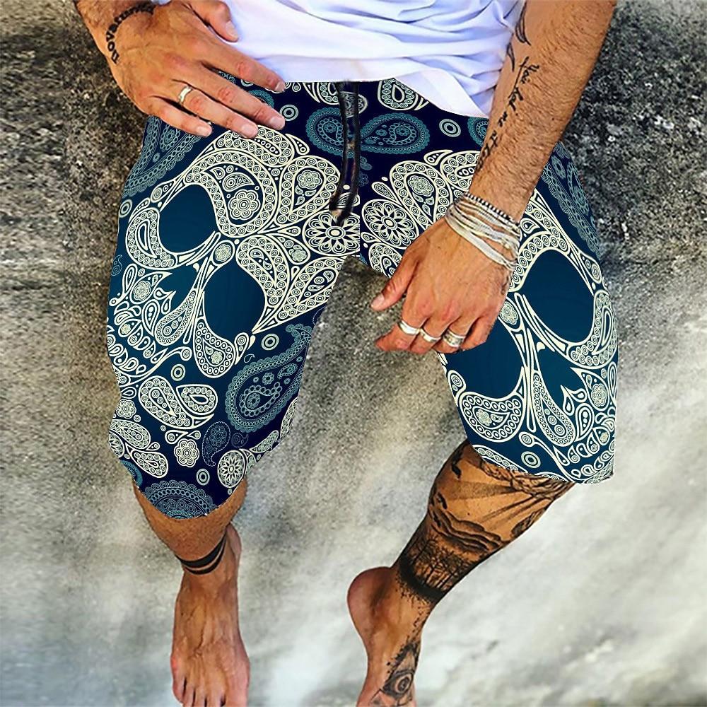 Men's Shorts Summer Shorts Bermuda Shorts Beach Shorts Drawstring Print Graphic Prints Comfort Lightweight