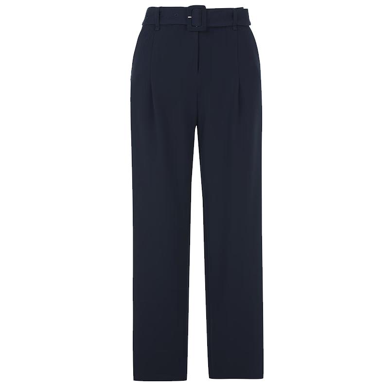 Langzi Women's High-Waist Wide-Leg Suit Trousers
