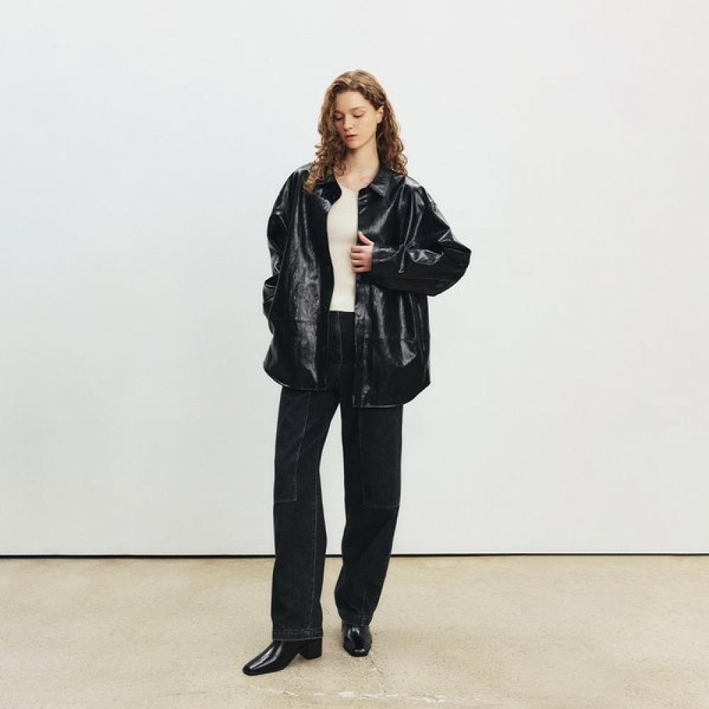 Joy Gryson Balloon Stitch Denim Pants Kj4al3610 10 BLACK/01_S