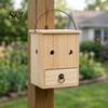 Wooden Carpenter Bee Trap for Outside Hanging Eco-Friendly Safe Outdoor Wasp Control Fences