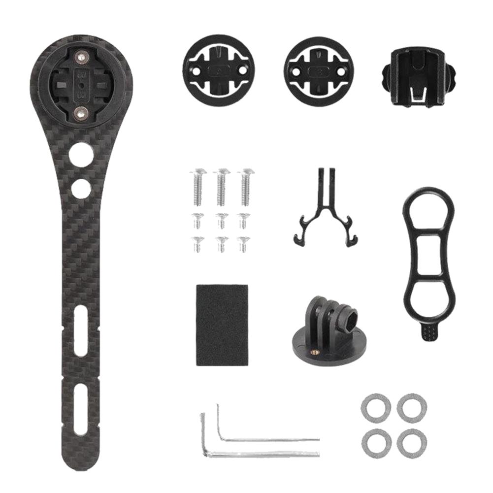 Carbon Fiber Bicycle Computer Holder Bike Handlbar Computer Mount Cycling Speedometer Support Holder Computer Mount For Garmin