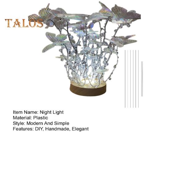 DIY Schmetterling Nachtlicht Set Handgemachte LED Licht-up Schmetterling Tischlampe für Schlafzimmer Dekor Frauen und Mädchen Geburtstagsgeschenk