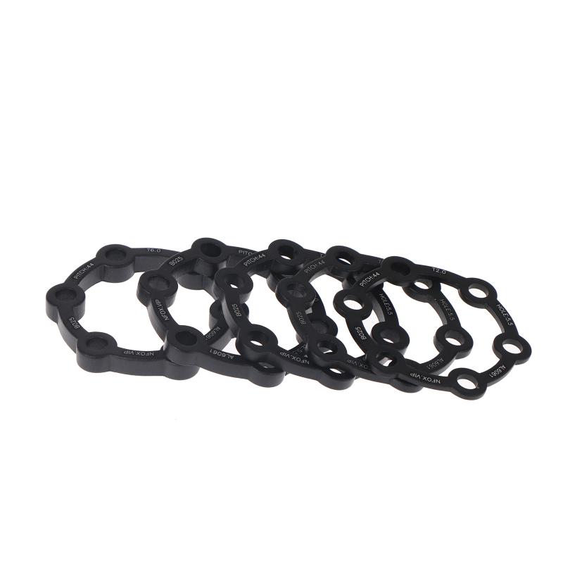 Disco Freno Scooter Elettrico Guarnizioni da 3 mm Bicicletta 6 Fori Rondelle da 2 mm Mozzo da 4 mm Riser Mozzo a Fiore 5/6 mm Rondella Nera per Bicicletta