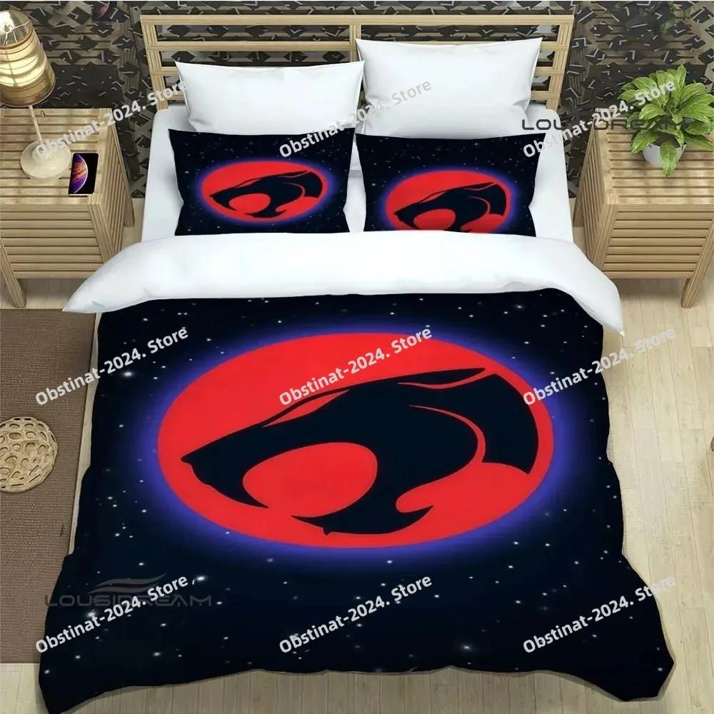 Thundercats Anime Bedding Set Printed Bed Set With Pillowcase Duvet Cover Soft Single Double Queen Super King Size Luxury Gift