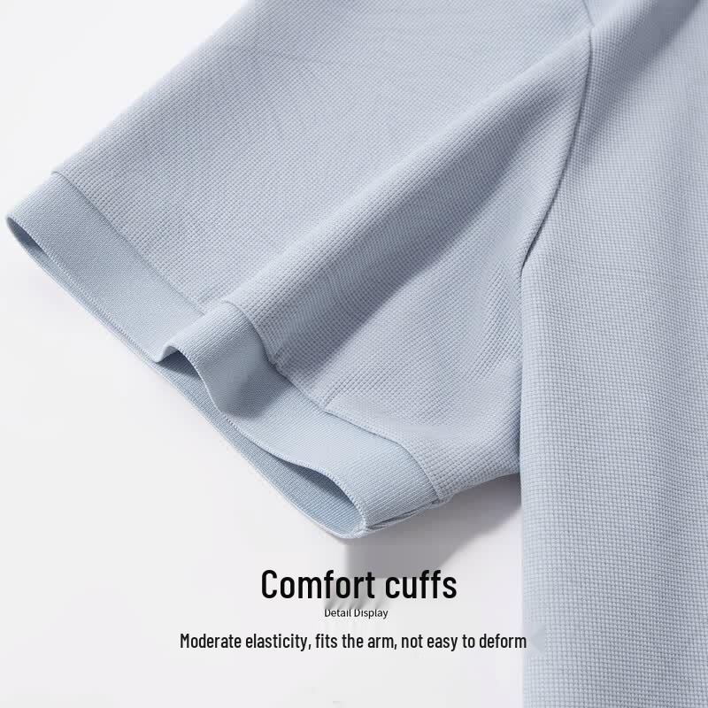 Hodo Men's Cooling Seamless Ice Silk Polo Shirt