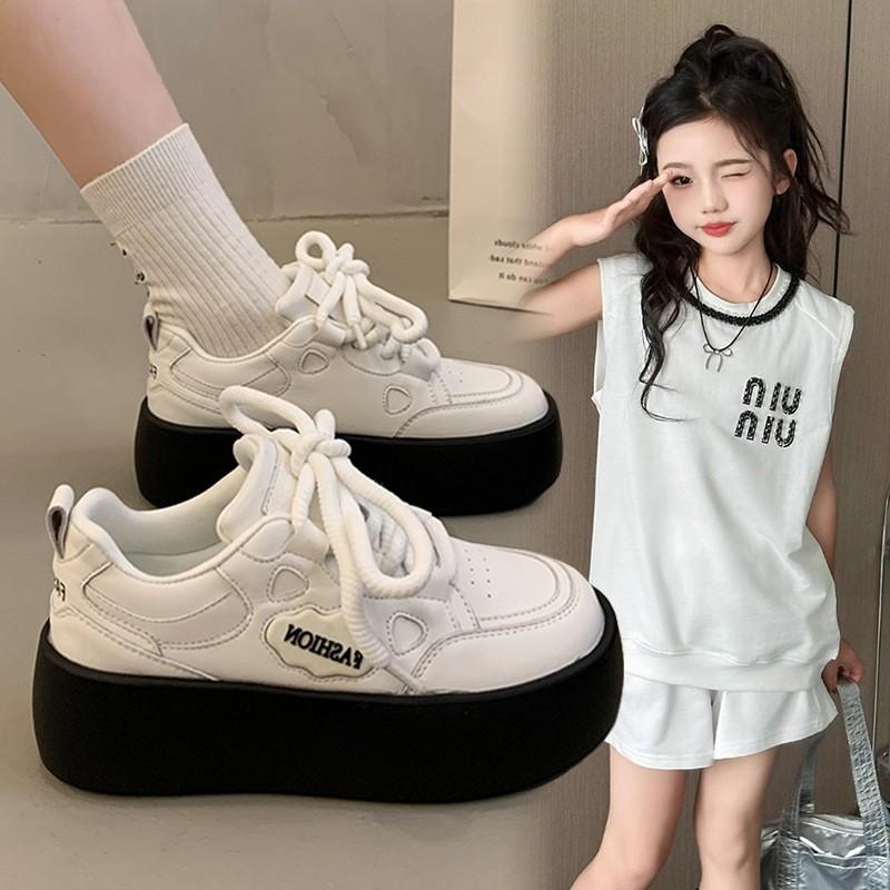 Zapatillas Gruesas para Niños Niñas Niños Zapatos Casuales para Caminar Con Correa de Velcro