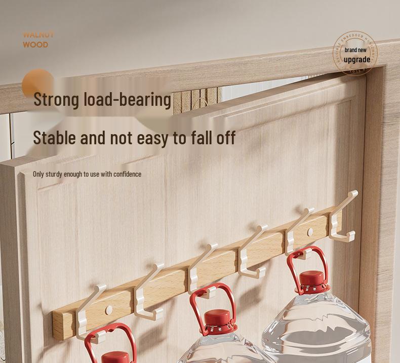 Buchenholz Bohrloser Starker Türrückseiten Haken Garderobenständer Aufhänger