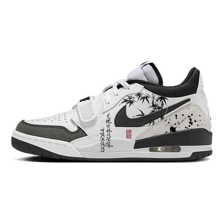 Jordan Legacy 312 Ink Wash Bamboo Grove Slip Resistant Abrasion Resistant Low top Vintage Basketball Shoes Men's HV1811-101(Team56-)