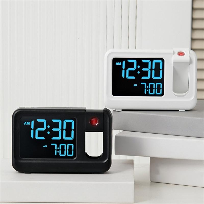 Quiet Operate LCD Clock With Auto Adjusting Brightness And Temperature Date Display Multifunctional