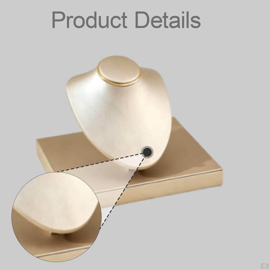 Collar Display Mannequin Necklace Stand Jewelry Organizer PU Leather Versatile And Sturdy Model