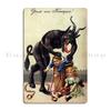 The Krampus Beware The Ill Behaved Print Krampus Greetings Metal Plaque Printing Decoration Garage Wall Mural Tin Sign Poster