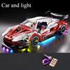 Racing building block toys, racing model building blocks 1:14 DIY sports car building block puzzles, children's gifts