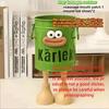 1Pc Cartoon Personality Pen Holder Set, Desktop Organizer Bucket, Ideal Gift For Home And Study Stationery Storage