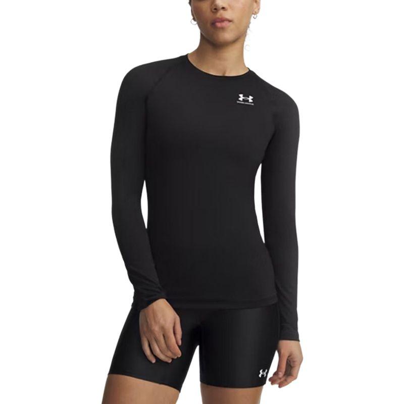 Under Armour T Shirts Women s Black Crew Neck Moderate 1365459-008 L