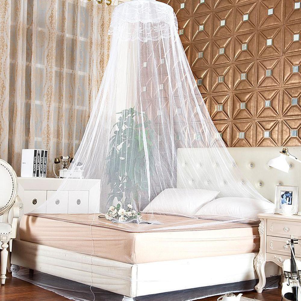 1PC Indoor Single-Person Princess-Style Dome Mosquito Net Bed Ceiling With Floor Installation And No Need For Assembly