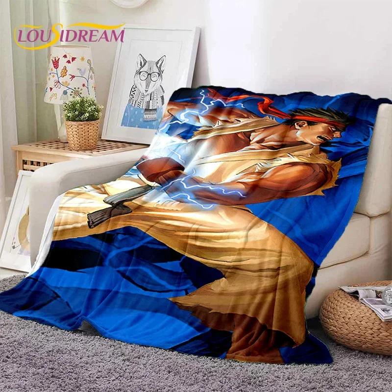 Neueste Retro-Spiel Street Fighter SF Weiche Decken, Warme Kuscheldecke Bequeme Decke für Picknick Betten Sofa Zuhause Schlafzimmer