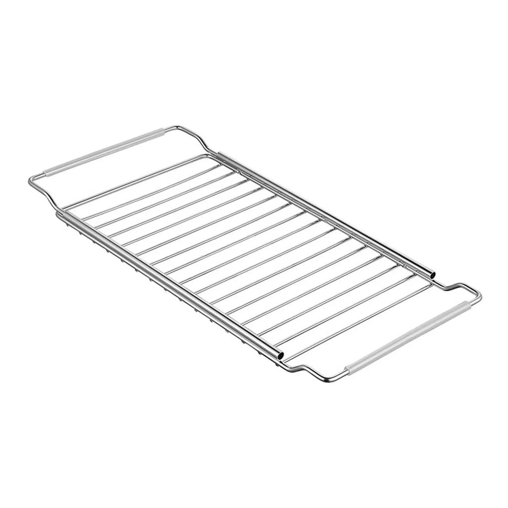 Sink Drain Rack Adjustable Heavy Duty for Kitchen Home Multipurpose Sink Organizer Storage Rack Utensil Dishcloth Holder