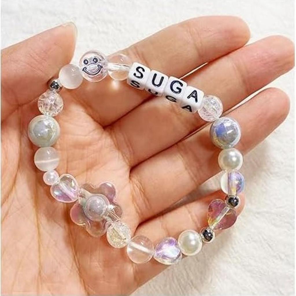 100Pcs 5.5mm Square Loosely Spaced Acrylic Letter Beads Are Used For Bracelet Necklace Jewelry Making Mobile Phone Chain DIY