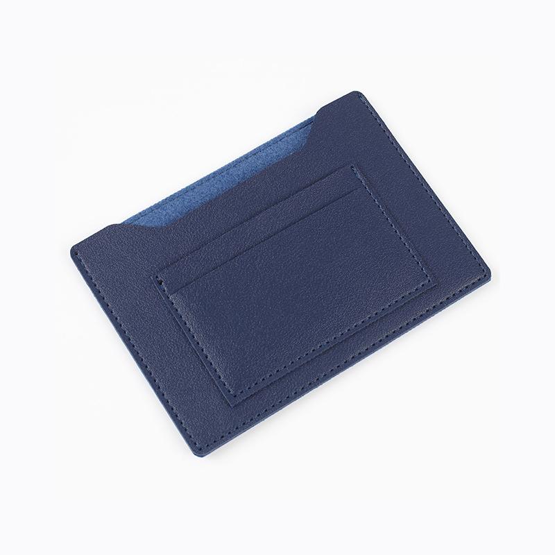 Simple Solid Color Passport Cover Multifunctional Pu Leather Card Holder Passport Clip Airplane Check-In Ticket Folder Travel