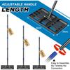Lawn Leveling Rake, 43 X 25 Cm Levelawn Tool with Effort Saving Curved Edge, 6 FT Metal Lawn Leveler Heavy Duty, Move Soil Ground Surfaces Freely