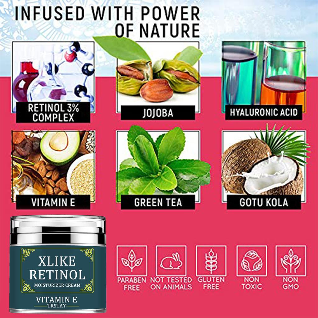 Retinol & Vitamin E Skin Glow Face Serum Acne Dark Spot Whitening Black Patches Melasma Corrector Brightening Essential Cream Skin Care