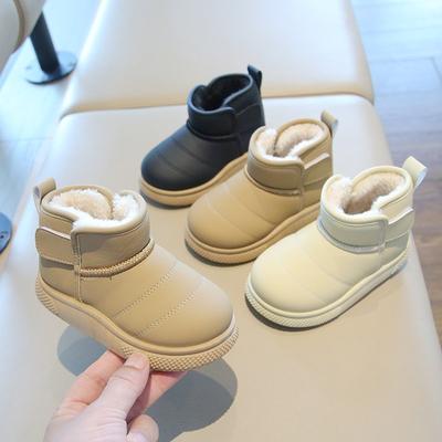 Children’s Snow Boots, Winter New Arrival, Boys’ Short Boots, Lined and Thickened, Girls’ Cotton Boots, Warm Baby Cotton Shoes