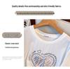 Übergröße Mid-Length Rundhals Kurzarm Schlankmachendes T-Shirt für Damen - Erhältlich in den Größen 200/300/350 jin, Stil 6503.