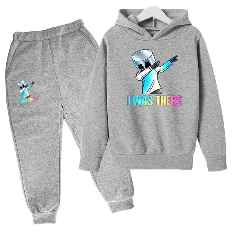 2026 New Children's Sportswear Set-Boys' Girls' Hooded Sweatshirt Pants Set (3-13 Years Old) Top+Bottom Clothing Brand Apparel