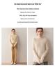 Women's 100% Pure Cashmere High Neck Sweater - Loose, Warm, Long Sleeve Knit Base Layer for Autumn/Winter