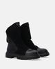 Black Suede Women' Ankle Boots with Leather Inserts Black Suede Women' Ankle Boots with Leather Inserts 40