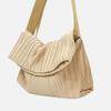 BLUEORB Foldover Bag, 2-Way Shoulder Bag, Women's, Korean Fashion (Champagne Beige)