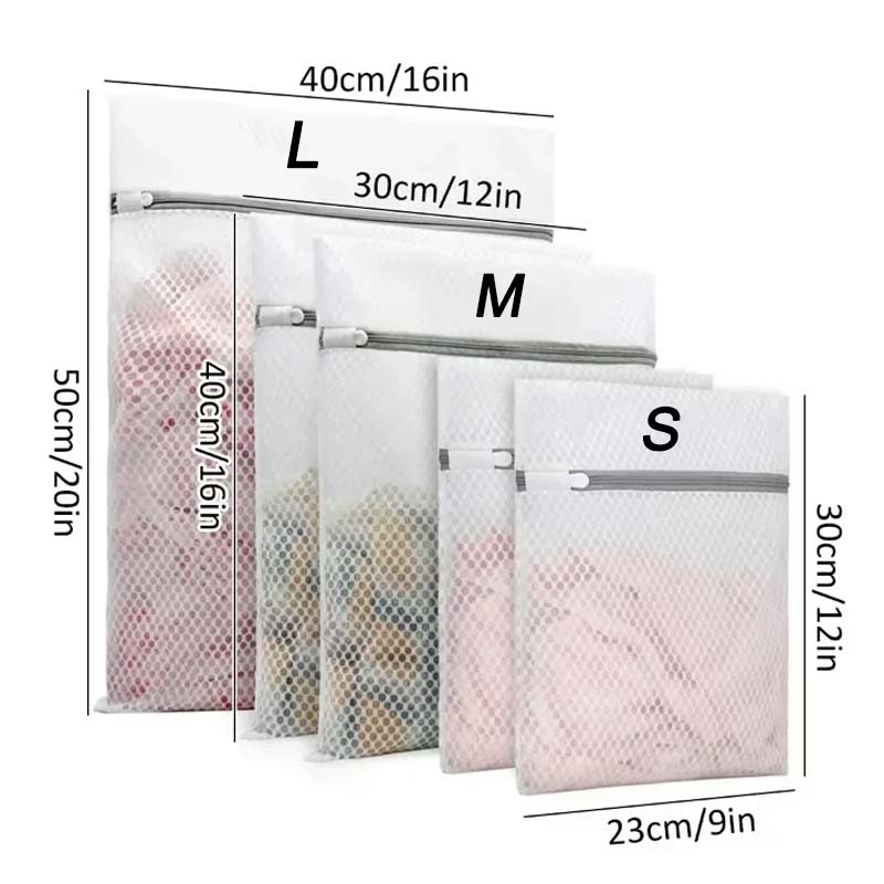 

5 шт. Сетчатые мешки для стирки Прочные сотовые сетчатые мешки-органайзеры для стирки Многоразовые мешки для стиральных машин