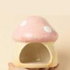 Ceramic Mushroom Shaped Hamster House Cartoon Guinea Pig Sleeping Nest for Chinchilla Hedgehog Rat Small Animals Supplies
