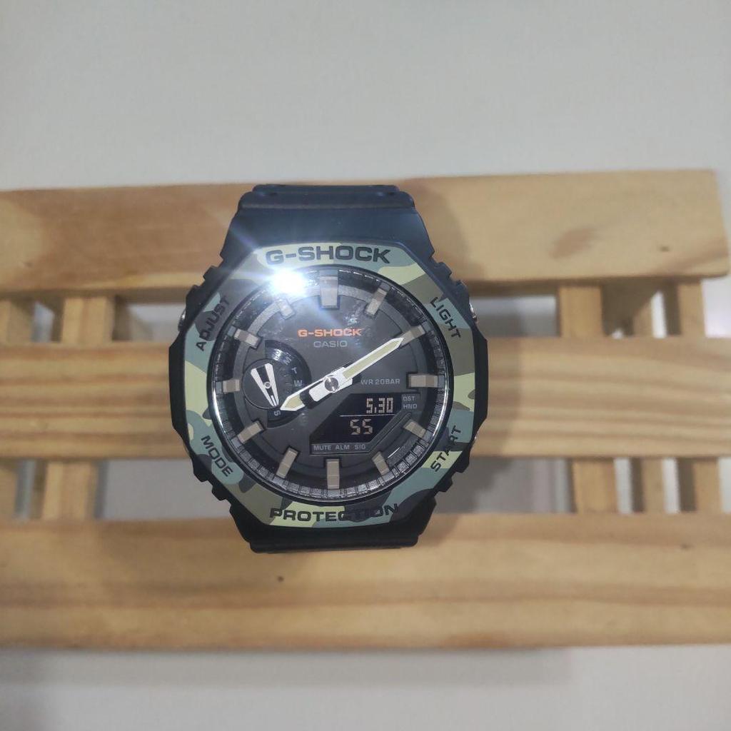 Used CASIO G-Shock GA-2100SU-1A Camouflage Color