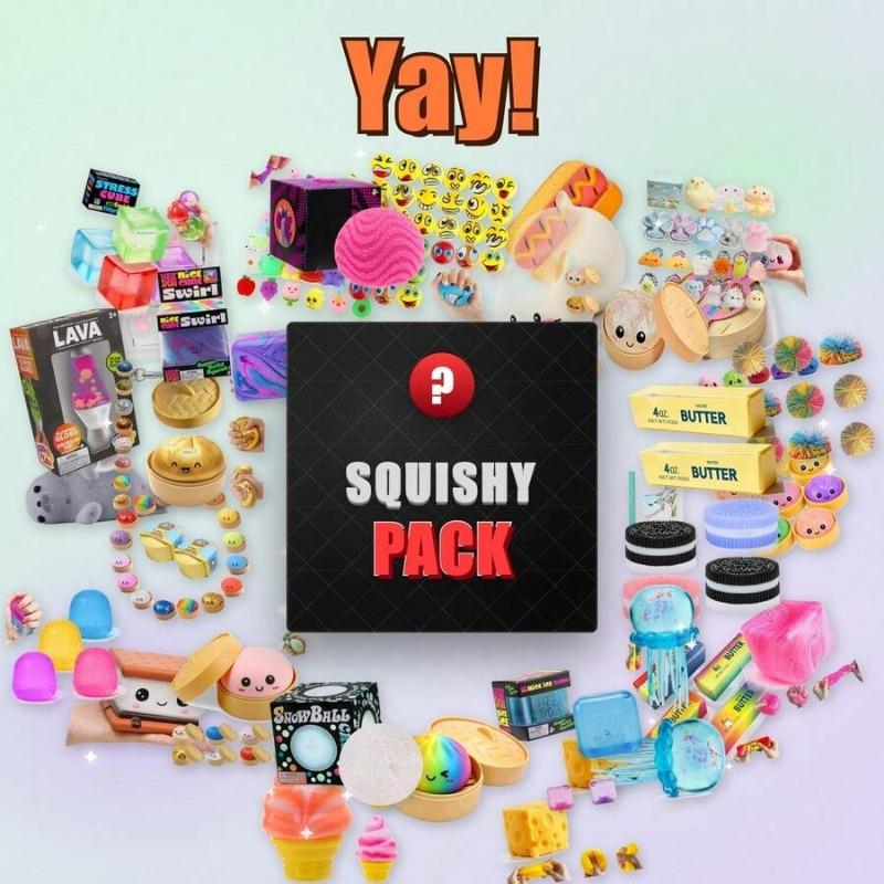 Stress Relief Squishy Mystery Box Single Fun Simple Design Soft Squeeze Lovely Surprise Daily Play Toy