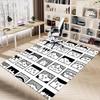 1PC Facial Expressions Extra Large Non Slip Floor carpet, Office, family, bedroom Large Area Rug Indoor Rugs, Vibrant Colors