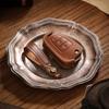 Leather Key Bag Is Suitable for Hippocampus Key Cover Folding Special Cowhide Car Key Cover Crazy Horse Leather