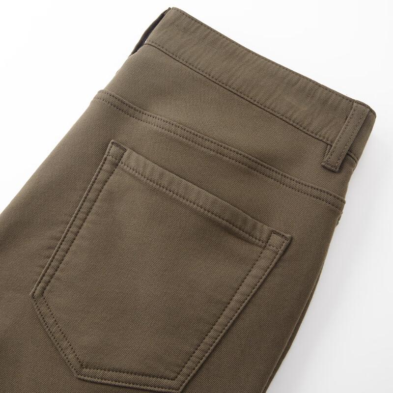 Pantalones Casuales de Sarga Cepillada Gruesa para Hombre Shanshan