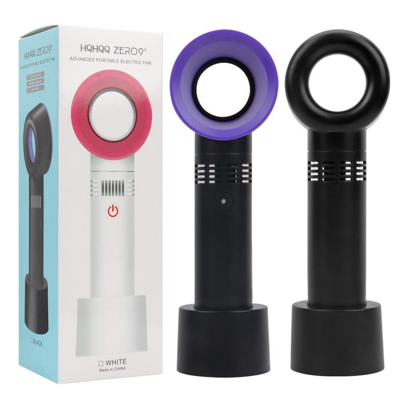 

Korean Bladeless Small Fan: Portable Handheld USB Rechargeable Eyelash Extension Blower чёрный