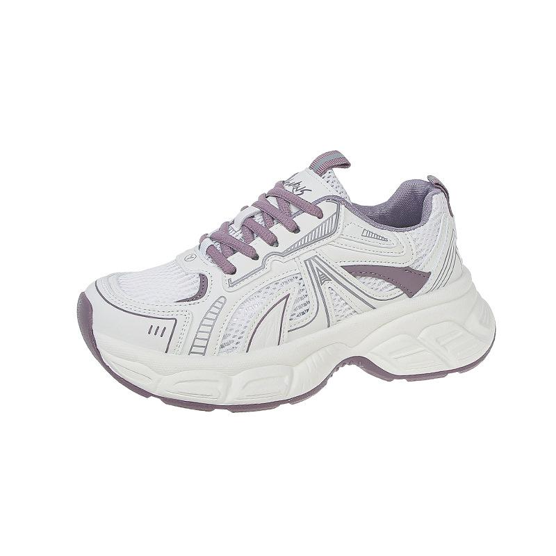 Thick-soled small man height increase versatile dad shoes 2025 new shoes women's popular soft-soled not tired feet sports women's shoes