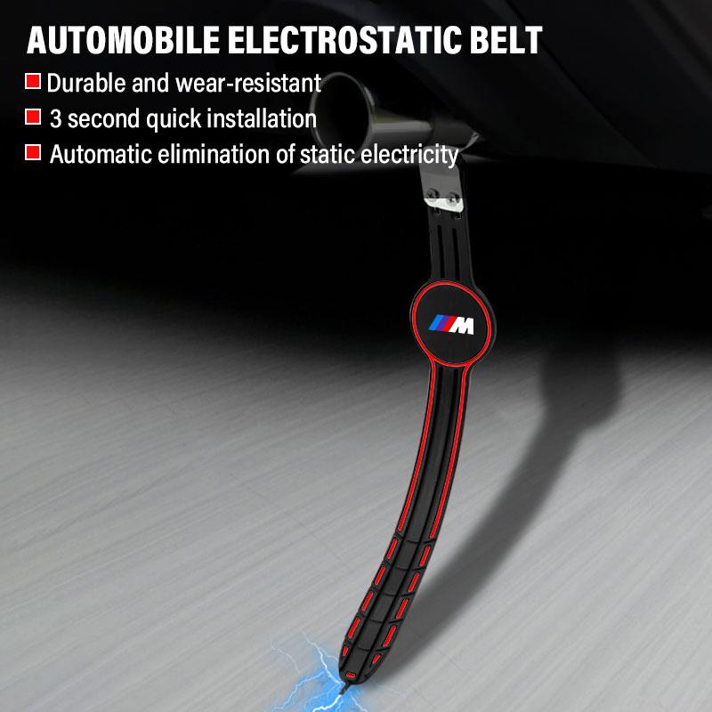1Pcs M LOGO Car Anti-static Belt Grounding Car Safety Driving Tools For BMW X7 X3 X4 X5 X6 3 4 5 6 7 Series Z4 M M3 M5 M6 E38 E39 E46 E53 E60 E61 E64