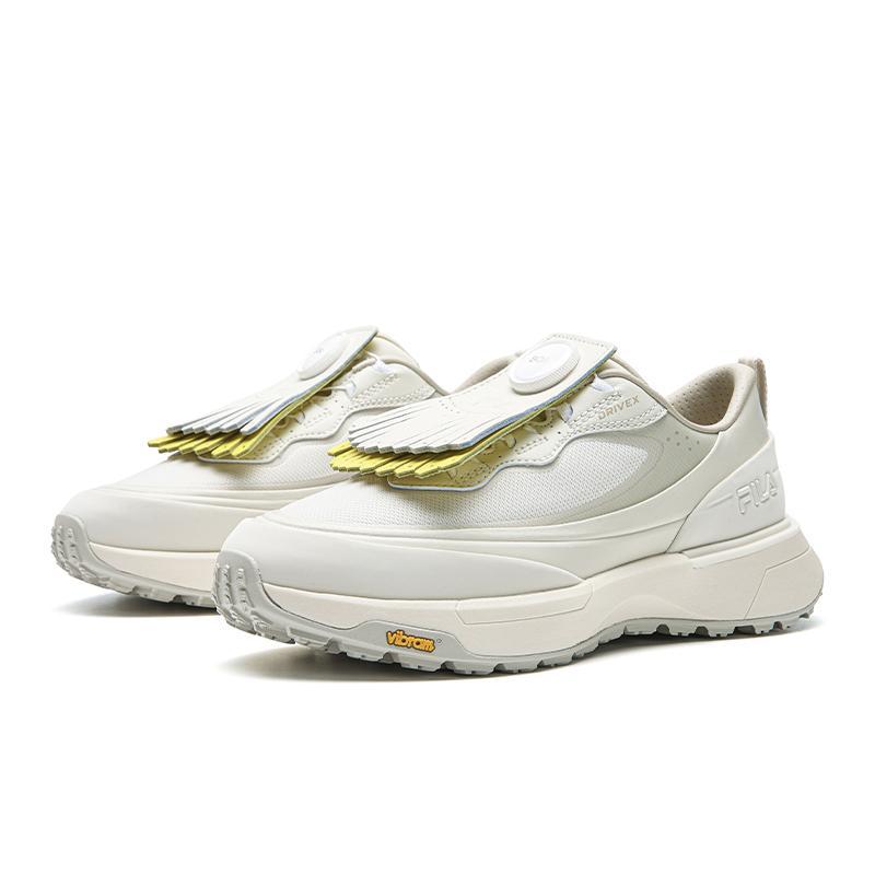 Fila GF DRIVEX Abrasion Resistant Lightweight Breathable Low Top Golf Shoes Women's Tofu White A12W621712FTA
