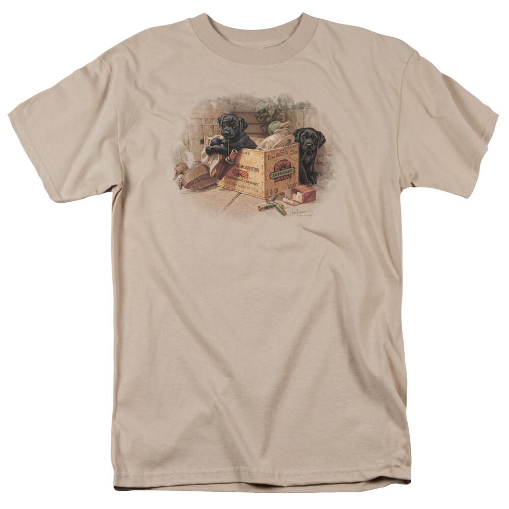 Wild Wings Box Boys Black Labs T-Shirt L