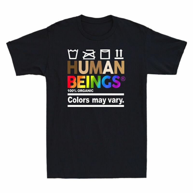 Black Organic 100 Gay May Beings Vary Huunisex Pride Rainbow Colors Lgbt Tshirt