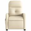 Massage Relax Chair Cream Colored Fabric