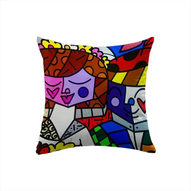 Luksuriøst Sofaputetrekk B-Britto Putetrekk Firkantet Putetrekk Hjemmetekstil Dakimakura Bryllupsgave