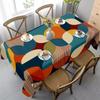 1pc Soft, Fashionable, Beautiful and Colorful Geometric Pattern Tablecloth, Machine Washable and Easy To Clean