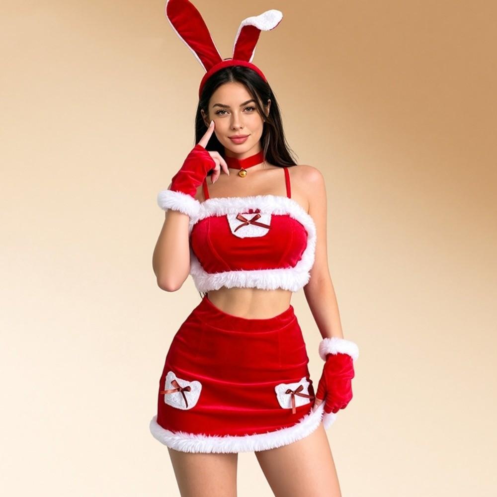 Short Dress Christmas Bunny Girl Costume Tight Fitting Christmas Uniform Cosplay Event