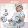 Lebensechte 22-Zoll Realistische Reborn Baby Jungenpuppe Aus Weichem Vinyl-Silikon Für Kleinkinder
