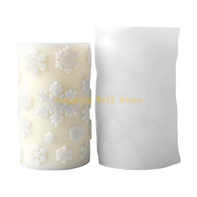 KX4B Christmas Mould Plasters Molds Cylinder Silicone Molds Epoxy Resin Molds